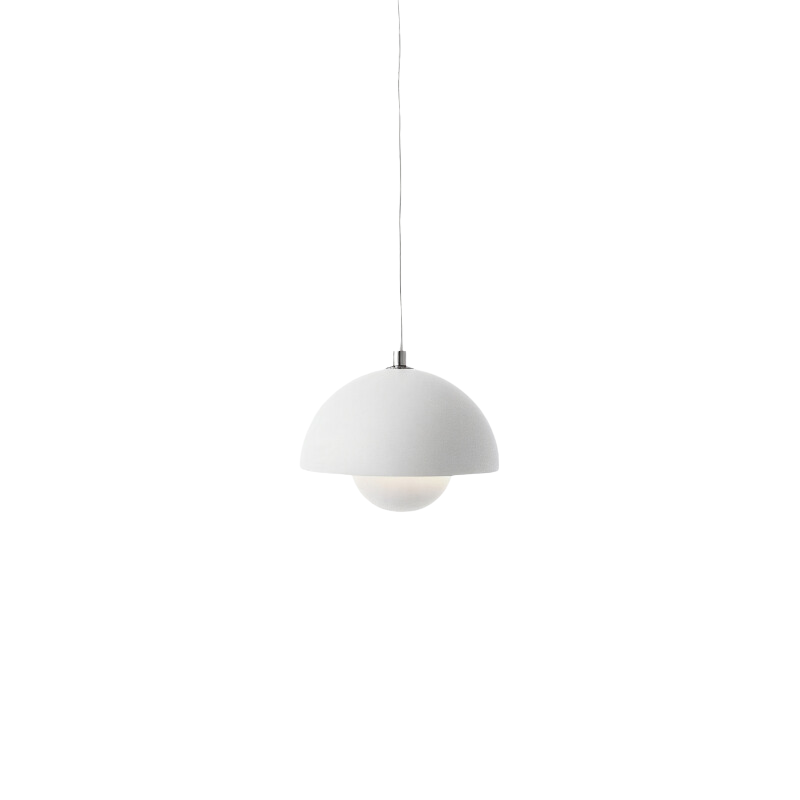 Half-round metal ceiling lamp