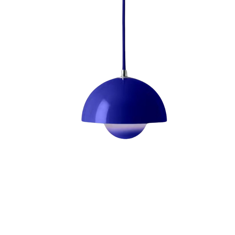 Half-round metal ceiling lamp
