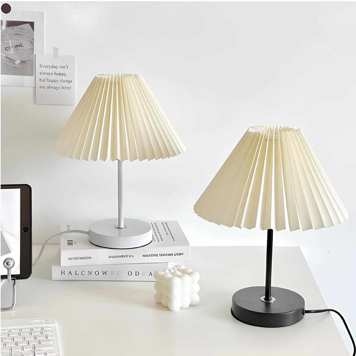 Aethera Pleated Fabric Table Lamp
