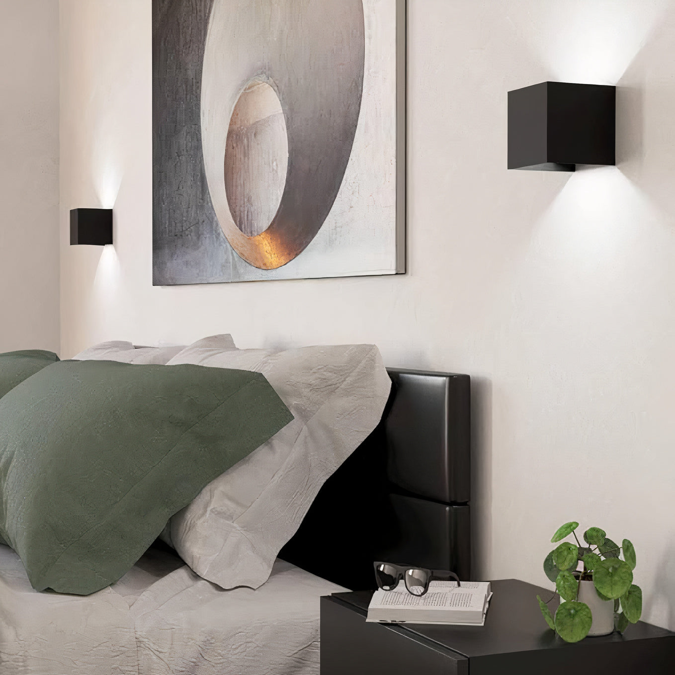 Moderne quadratische Wandleuchte