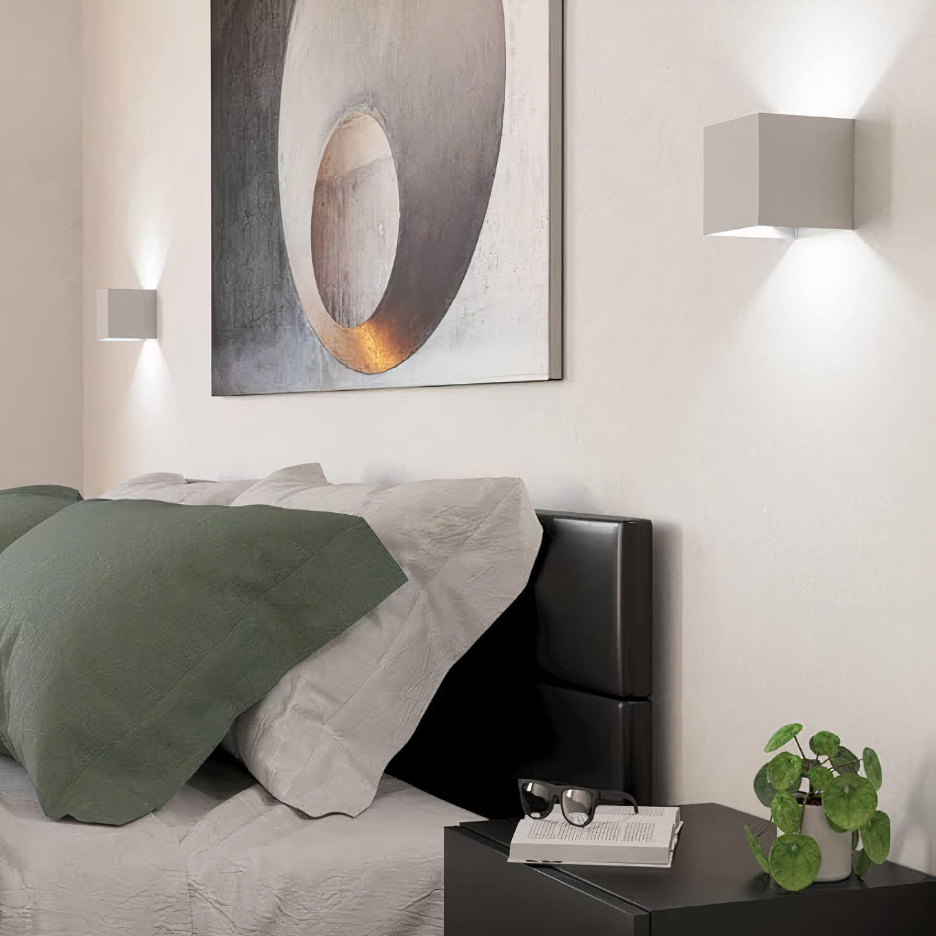 Moderne quadratische Wandleuchte