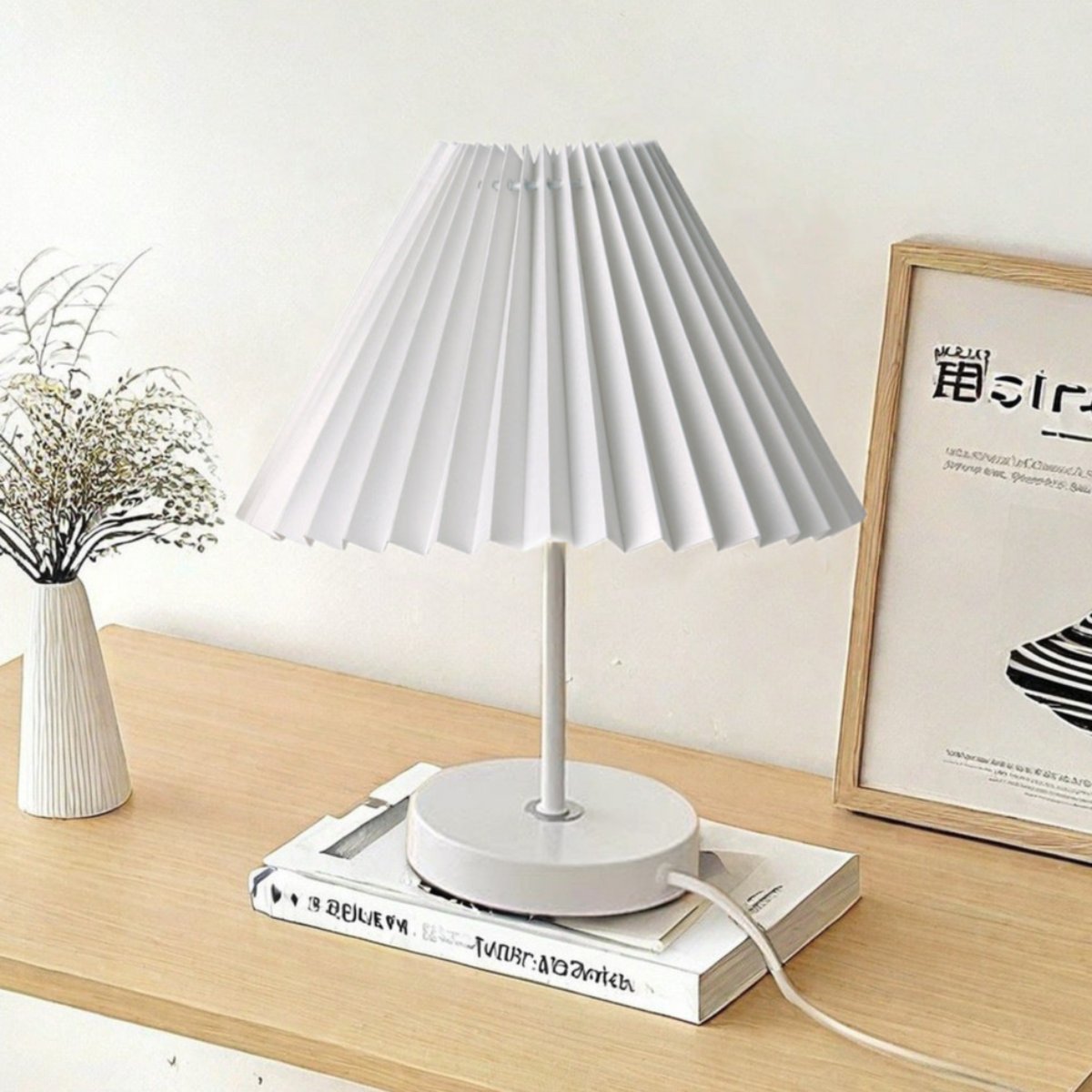 Aethera Pleated Fabric Table Lamp