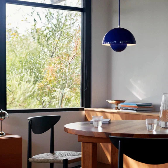 Half-round metal ceiling lamp