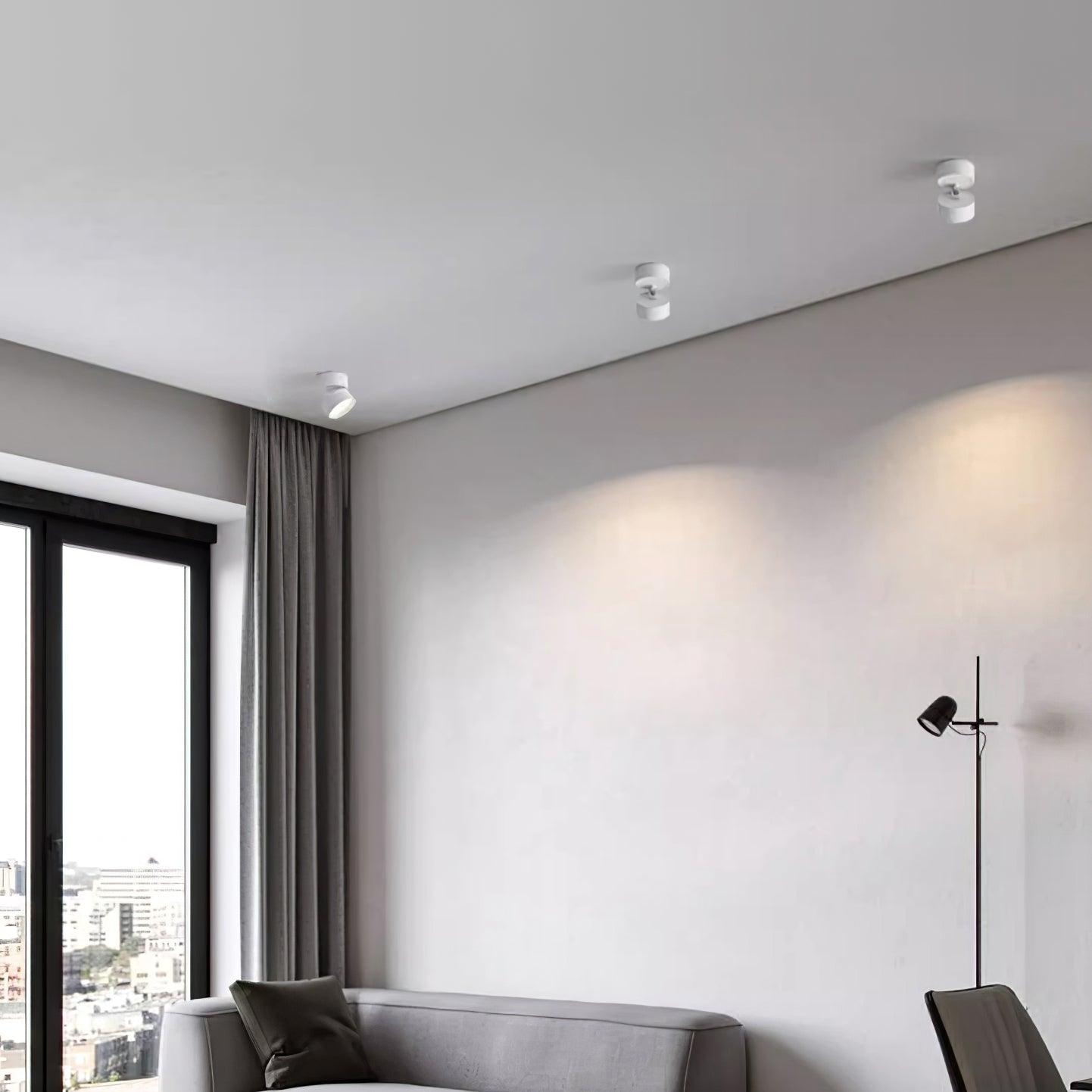 Adjustable minimalist ceiling light