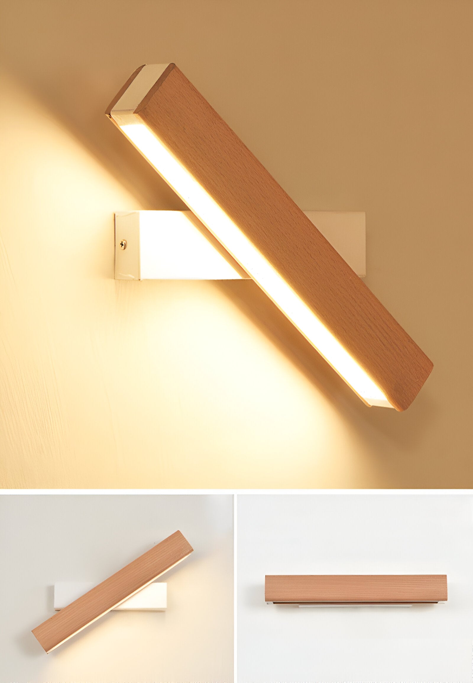 Modern LED Wooden Handle Lamp