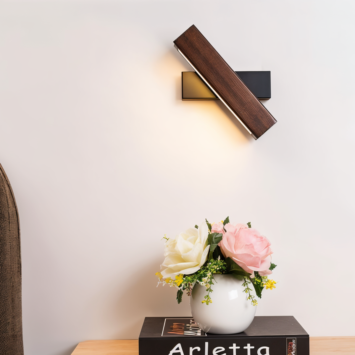 Modern LED Wooden Handle Lamp