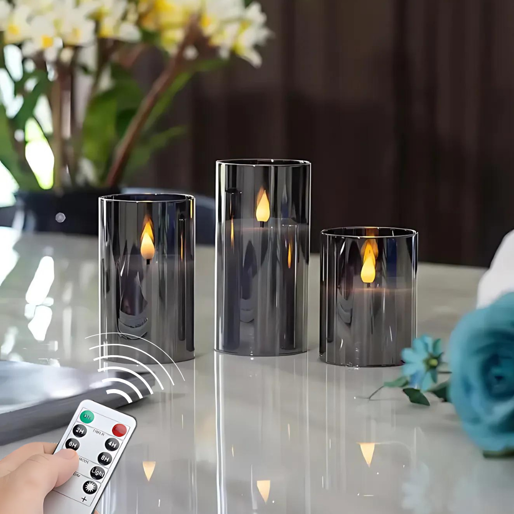 LED Candle Set with Remote Control