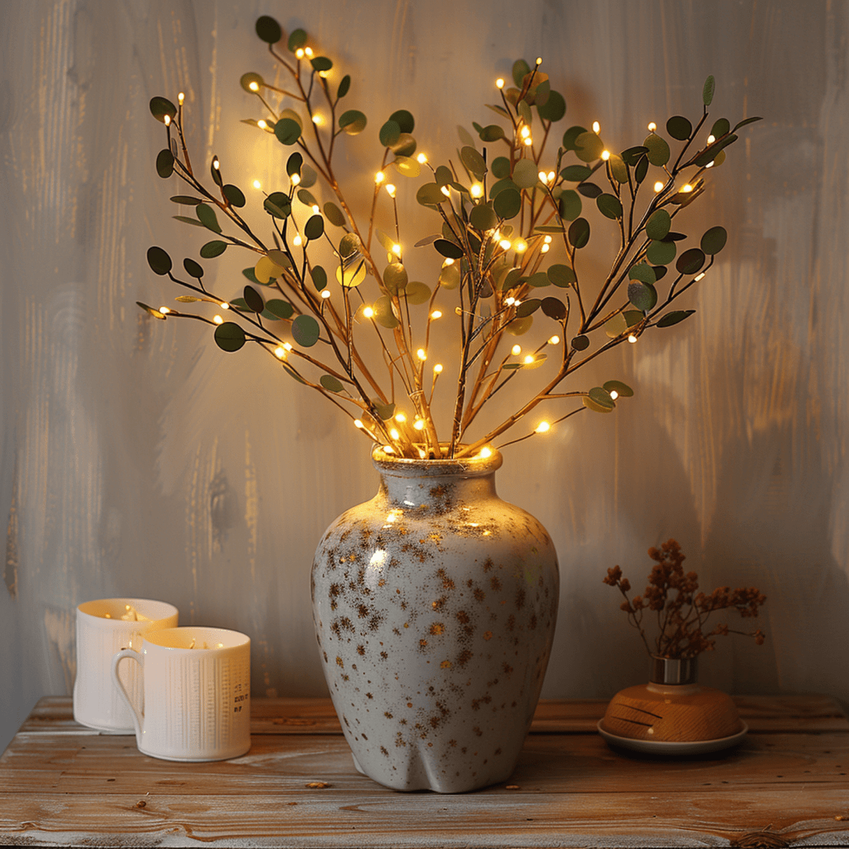 Artificial luminous flower decoration