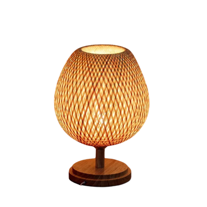 Vintage Bamboo Table Lamp