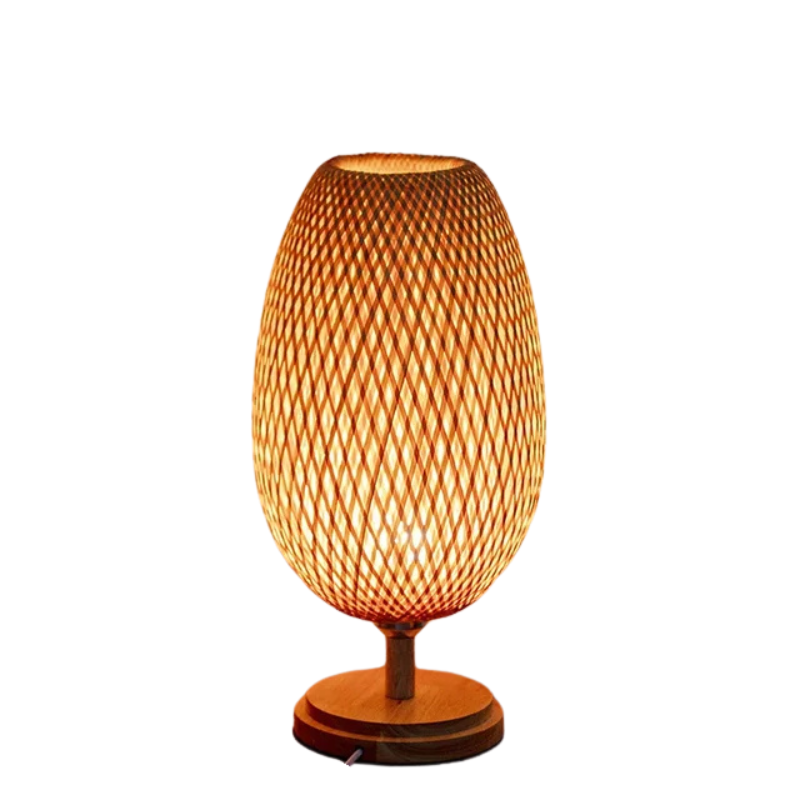 Vintage Bamboo Table Lamp
