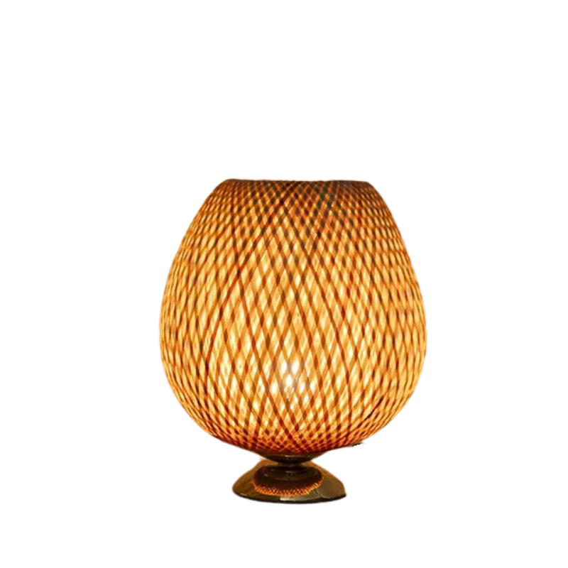 Vintage Bamboo Table Lamp