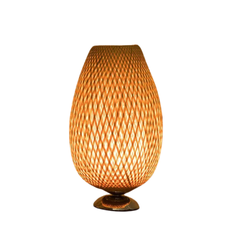 Vintage Bamboo Table Lamp