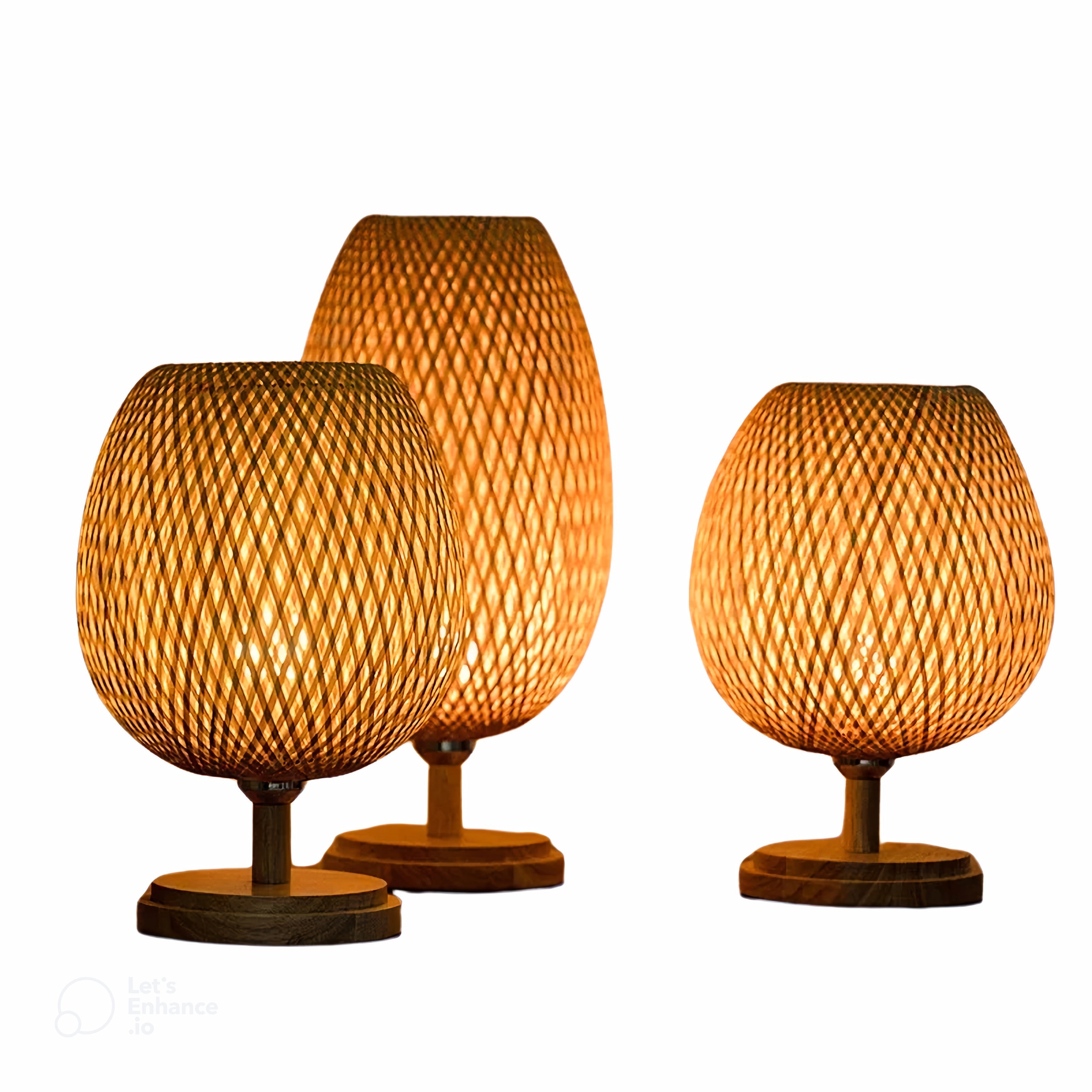 Vintage Bamboo Table Lamp