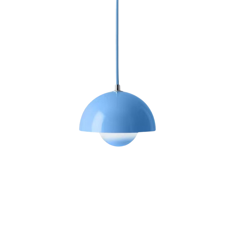 Half-round metal ceiling lamp