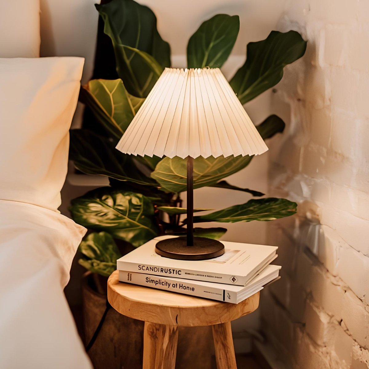 Aethera Pleated Fabric Table Lamp