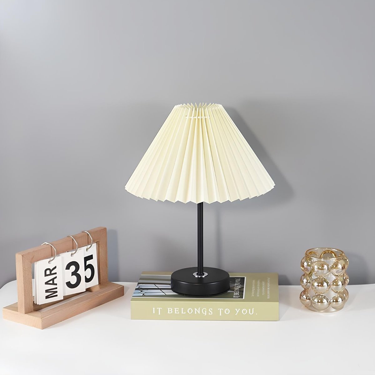 Aethera Pleated Fabric Table Lamp
