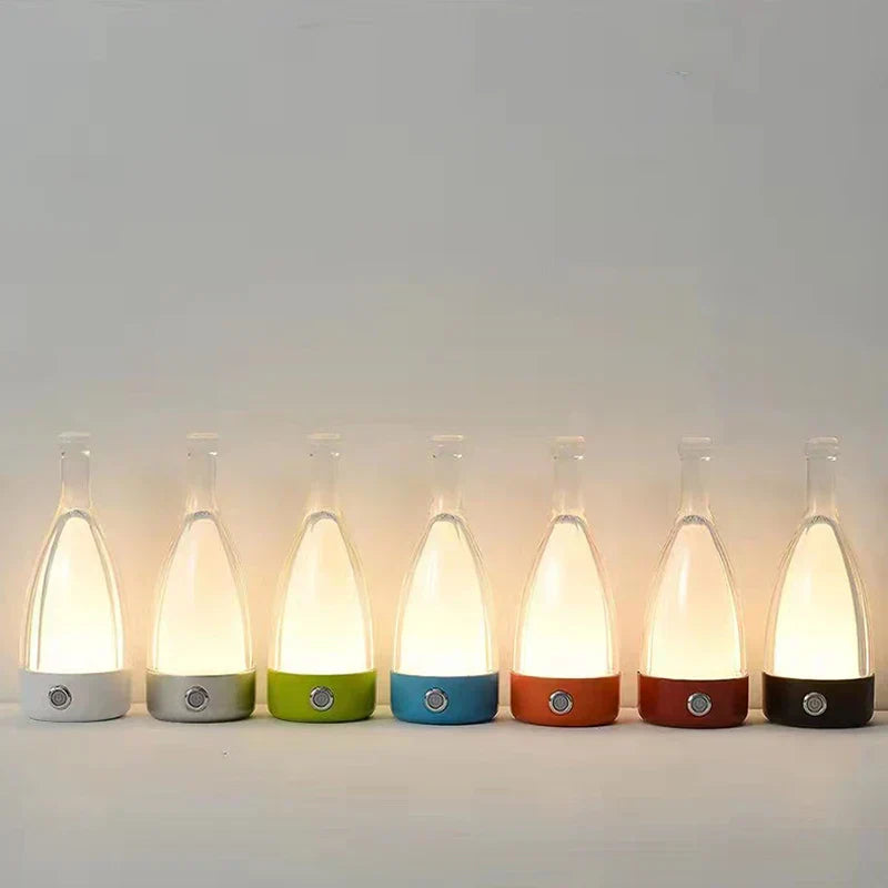 Rechargeable Table Lamp Wine Bottle