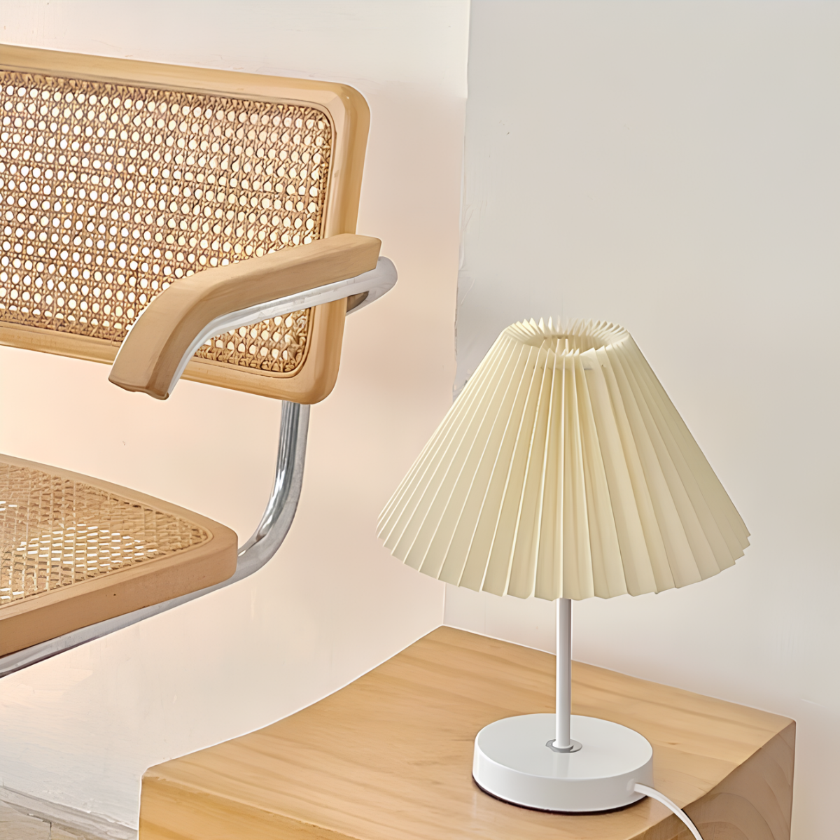 Aethera Pleated Fabric Table Lamp