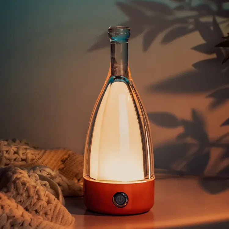 Rechargeable Table Lamp Wine Bottle