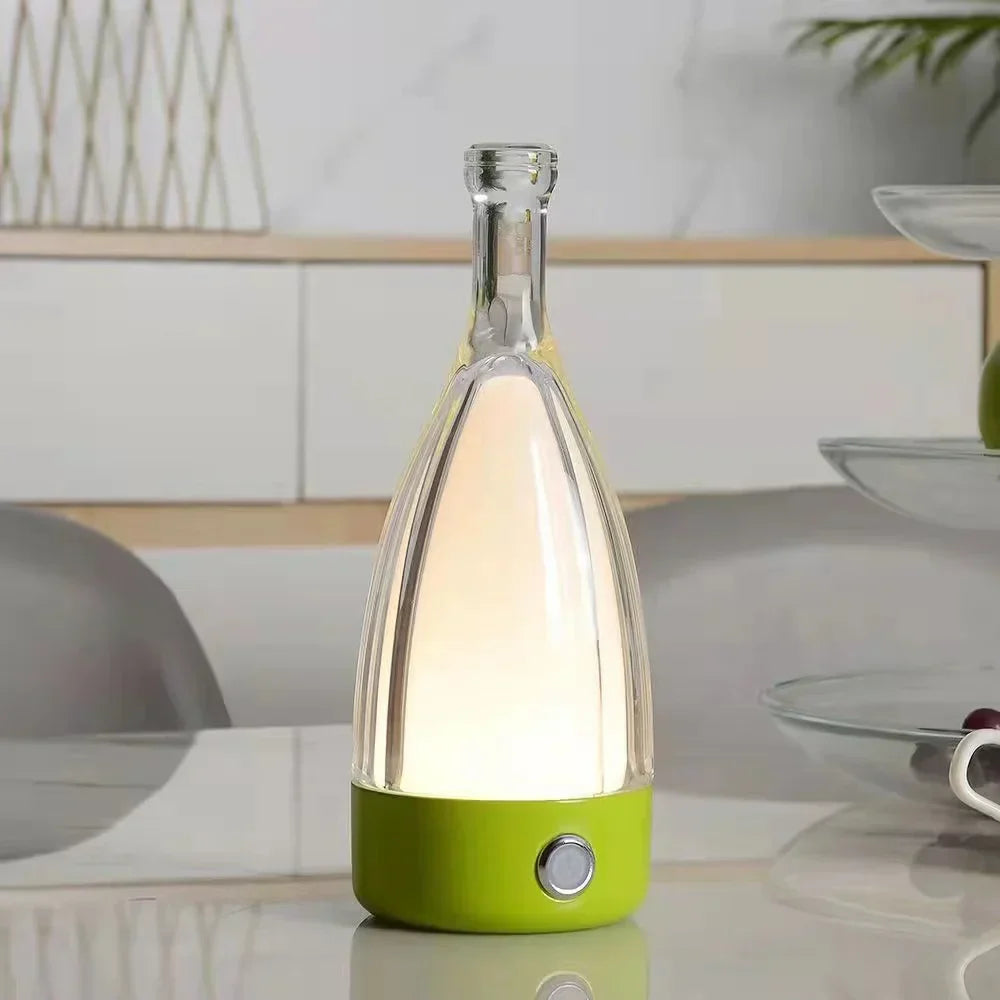 Rechargeable Table Lamp Wine Bottle