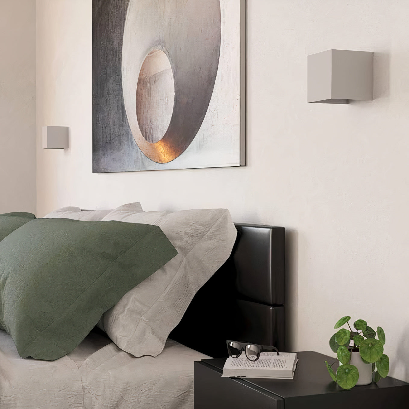 Moderne quadratische Wandleuchte