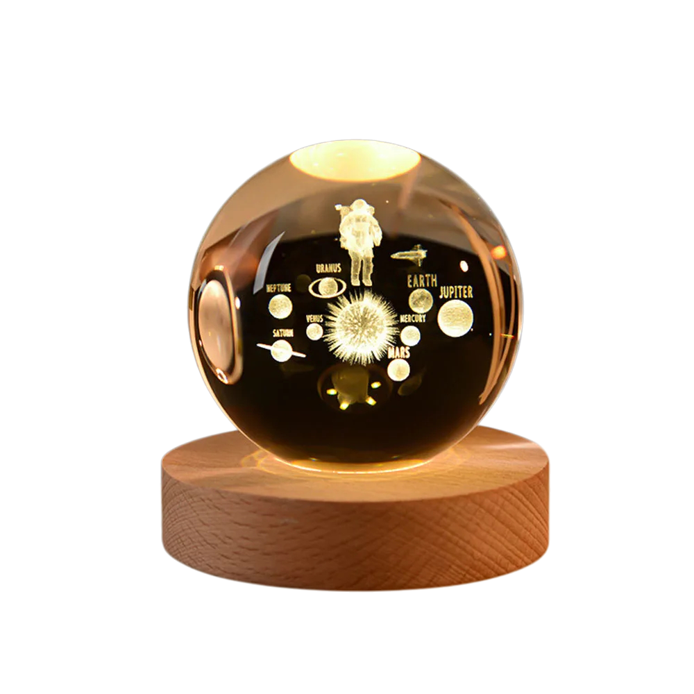 Crystal Clear Solar System Globe