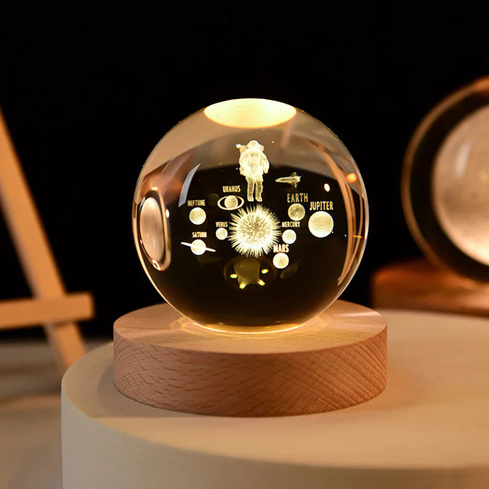 Crystal Clear Solar System Globe