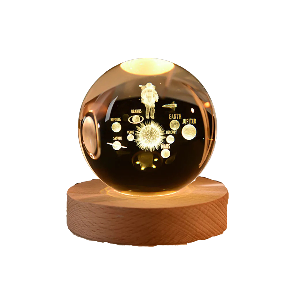Crystal Clear Solar System Globe