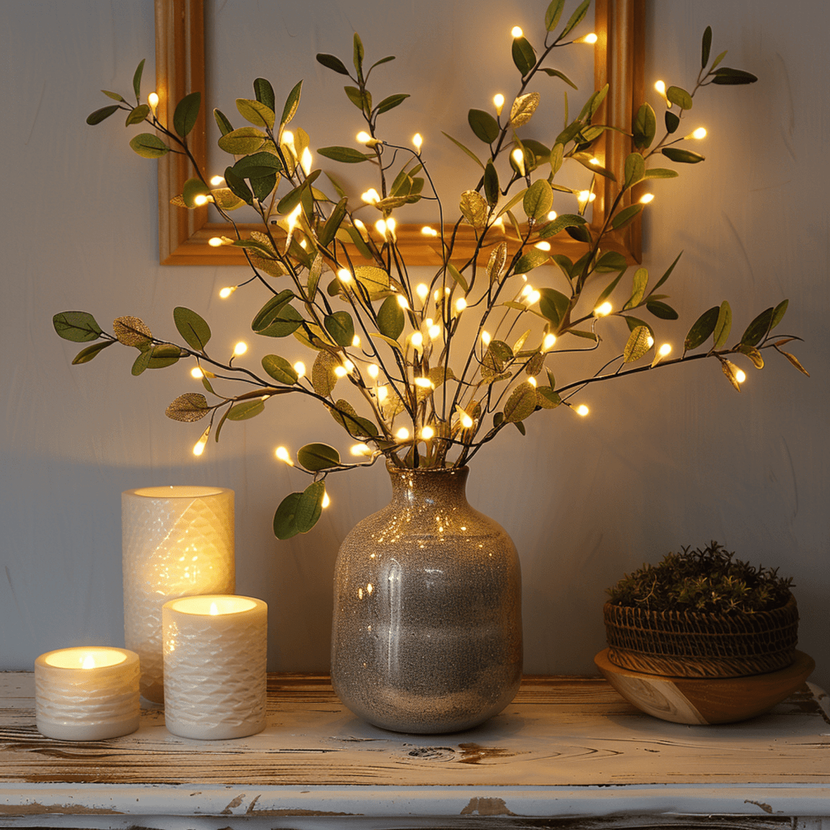 Artificial luminous flower decoration
