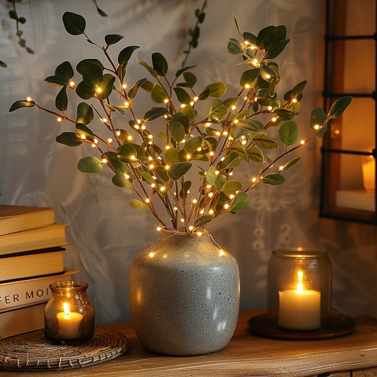 Artificial luminous flower decoration